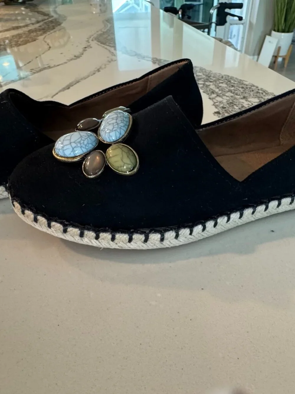 Style & Co Women’s Reevee Stitched-Trim Espadrille Flats